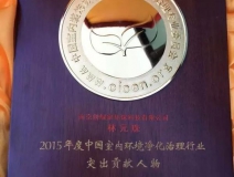 創(chuàng)綠家，中國室內(nèi)環(huán)境凈化突出貢獻(xiàn)獎(jiǎng)獲得者！??！